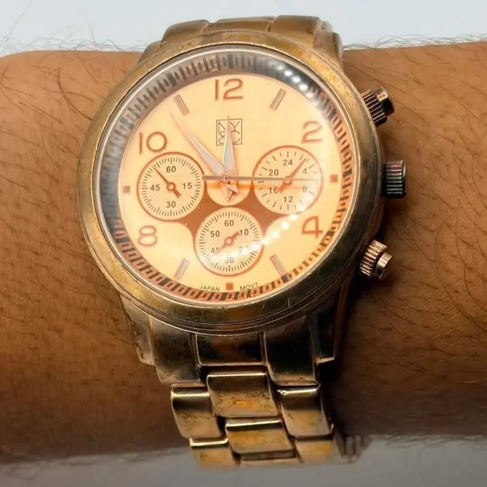 Gold NY&C Men's Watch